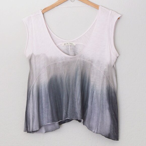 Free People Paradise Dip Dye Tee Lilac Fog Combo Oversized Flowy Knit Beach XS - Picture 5 of 16